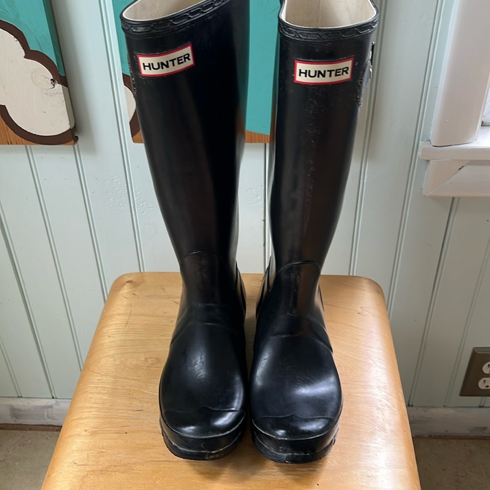 Hunter Wellies, black, UK 4/US 6